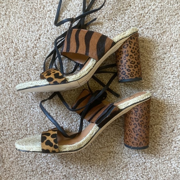 Obi Calf Hair Heeled Sandals, SARTO by Franco Sarto - Picture 13 of 16